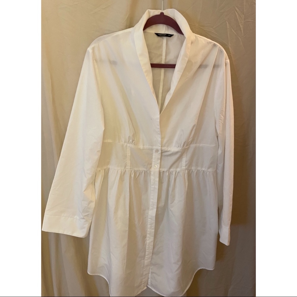 NEW SHEIN Curve White Blouse Dress | Size 2XL